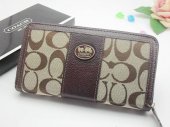 Sutton Wallets 2420-Sandy Cloth and Gold Coach Brand with Chocol