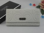 Coach Wallets 2750-All White Leather and Inserted "C" Logo
