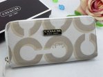 Coach Wallets 2661-White and Gray Strong "C" Logo with Coach Bra
