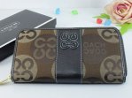Coach Wallets 2714-Tetracyclic "C" Logo and Chestnut with Chocol