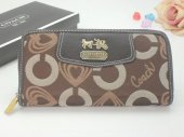 Madison Wallets 2099-Heart-shaped Coach Brand and Chestnut Cloth