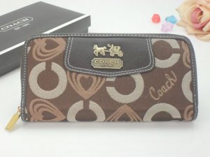 Madison Wallets 2099-Heart-shaped Coach Brand and Chestnut Cloth