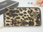 Coach Wallets 2808-White Leopard and Gold Coach Brand