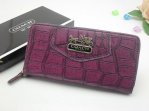 Madison Wallets 2084-Gold Coach Brand and Violet-blue Leopard Le