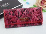 Coach Wallets 2665-Red Serpentinite and Coach Brand