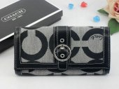 Chelsea Wallets 1962-Grey with Strong "C" Logo and Black Leather