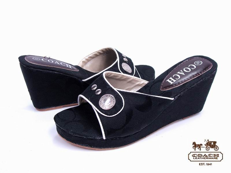 Coach Wedges 4947-Coach Brand and Black